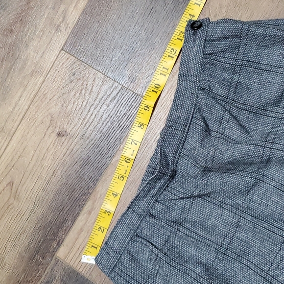Pendleton vintage wool plaid grey skirt midi length pockets - Picture 7 of 8